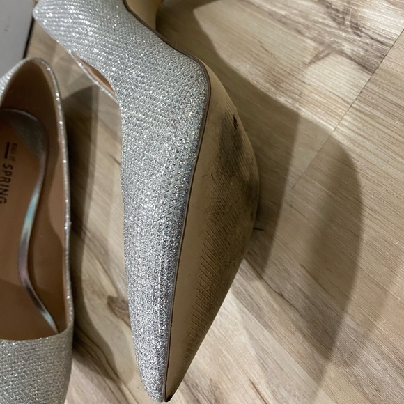 Call It Spring, Sparkly Silver Pump, Size 6, Worn Once - Picture 4 of 6